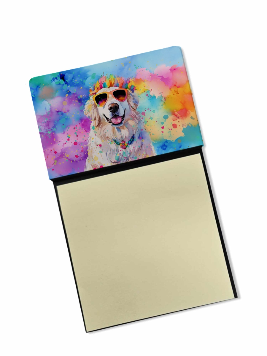 DAC2515SN 5.25 x 3.25 in. Great Pyrenees Hippie Dawg Sticky Note Holder