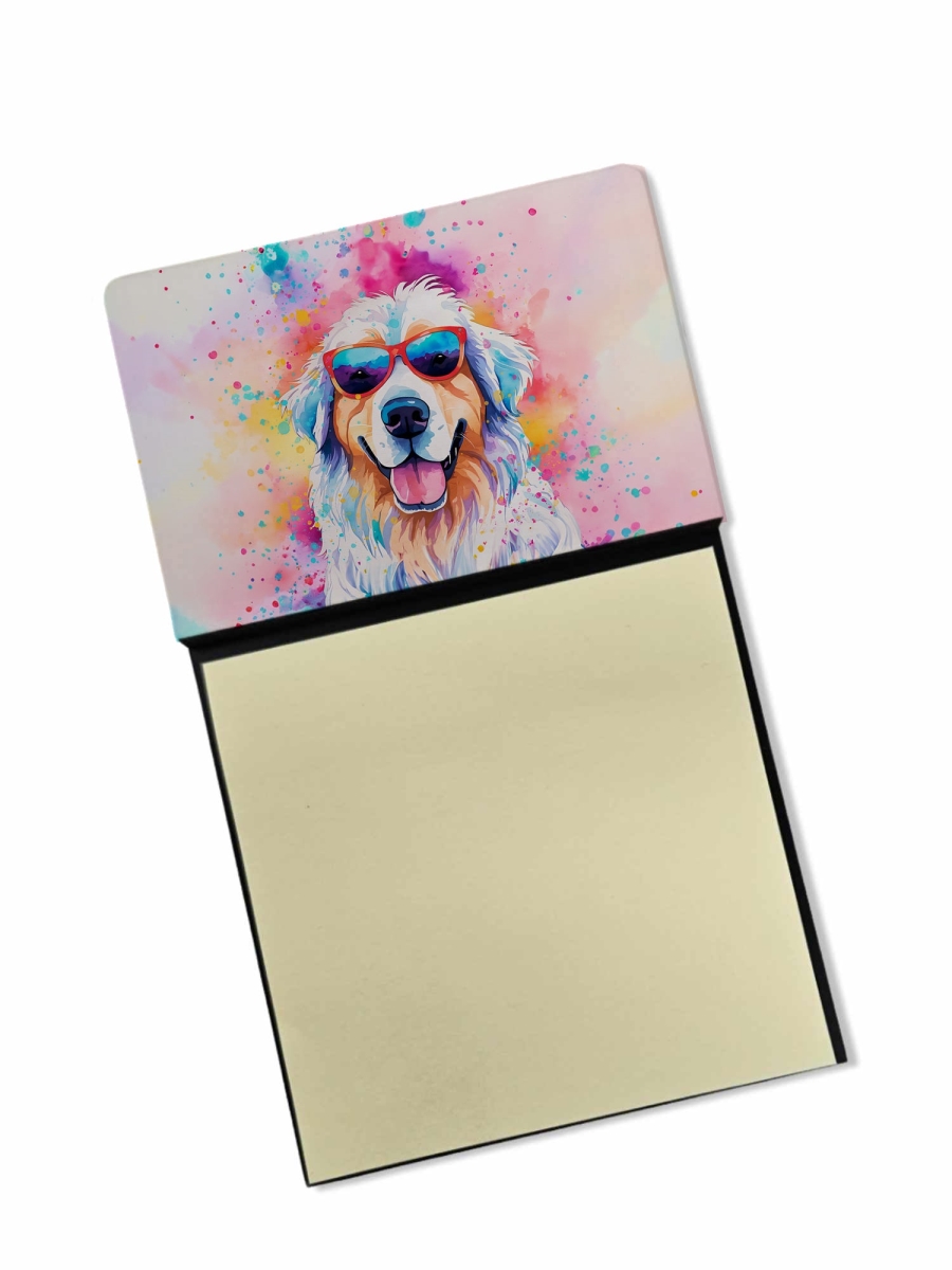 DAC2516SN 5.25 x 3.25 in. Great Pyrenees Hippie Dawg Sticky Note Holder