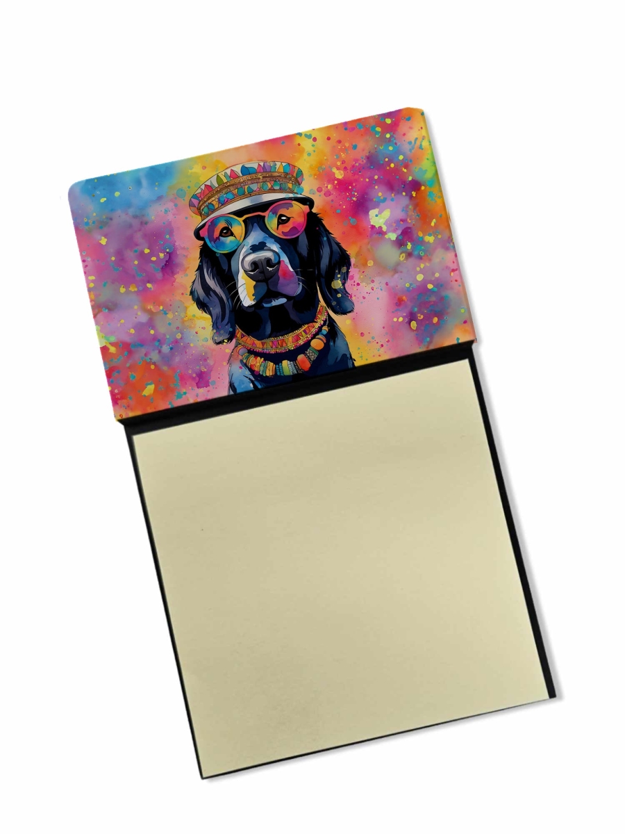 DAC2520SN 5.25 x 3.25 in. Black Labrador Hippie Dawg Sticky Note Holder