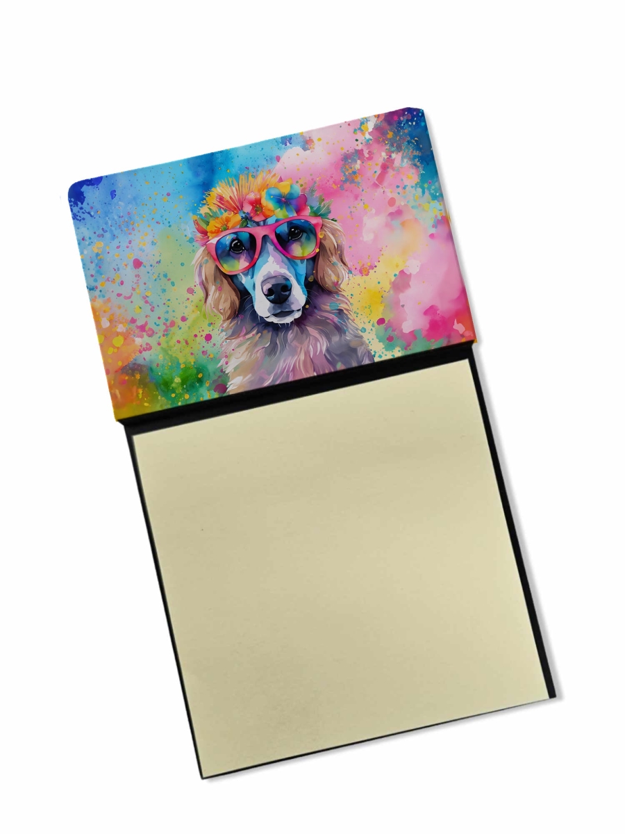 DAC2542SN 5.25 x 3.25 in. Poodle Hippie Dawg Sticky Note Holder