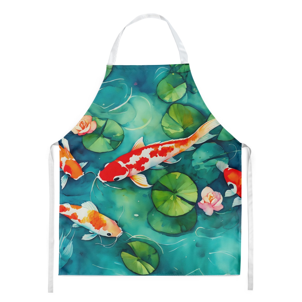 DAC2801APRON 30 x 27 in. Koi Fish Apron