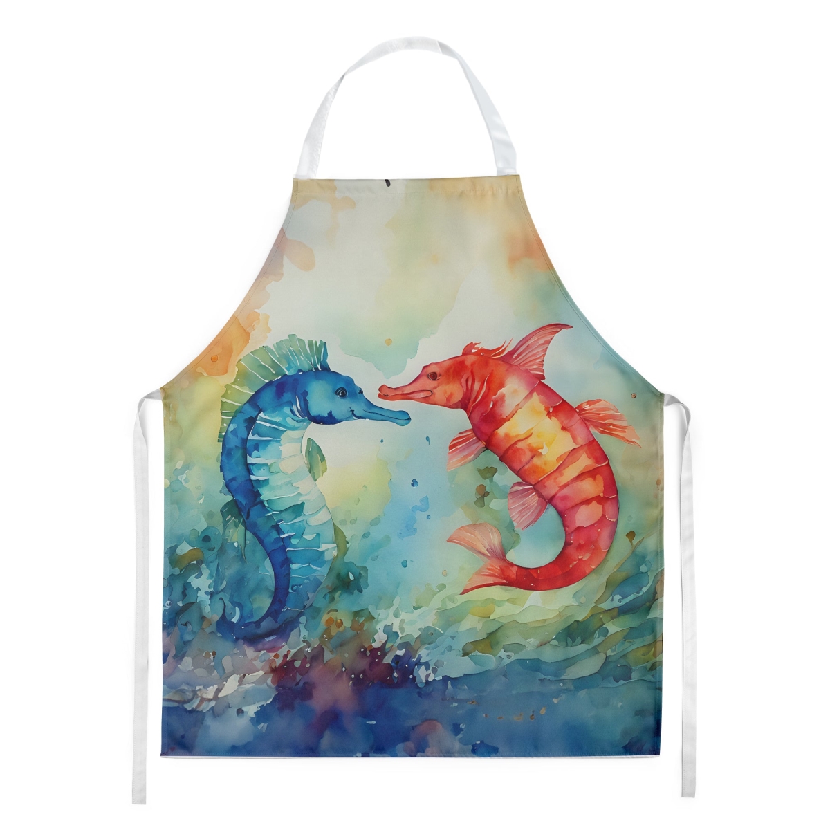 DAC2822APRON 30 x 27 in. Seahorses Apron