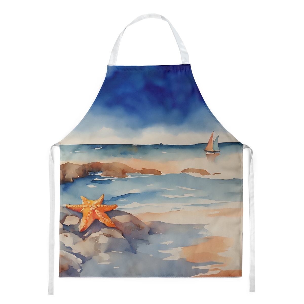 Picture of Carolines Treasures DAC2830APRON 30 x 27 in. Starfish Apron