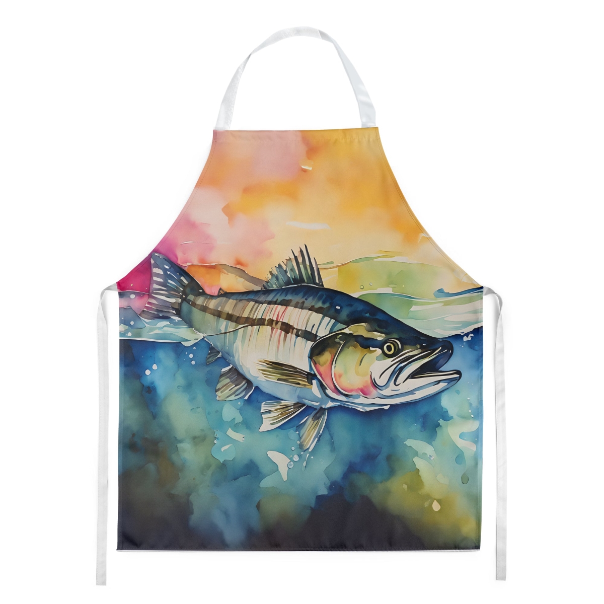 Picture of Carolines Treasures DAC2834APRON 30 x 27 in. Striped Bass Apron
