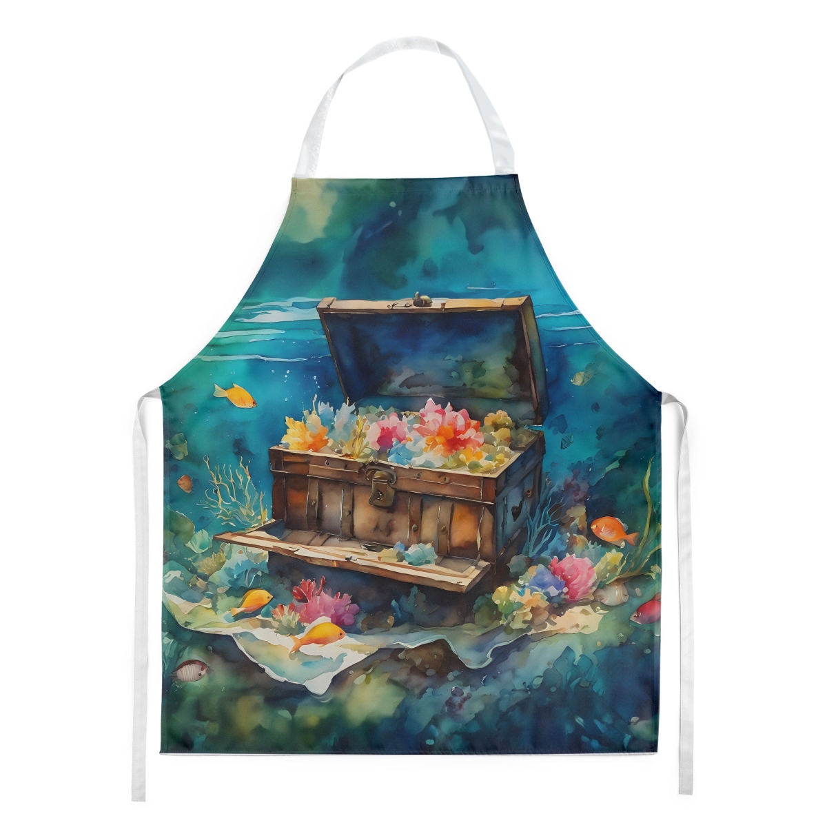 Picture of Carolines Treasures DAC2838APRON 30 x 27 in. Treasure Chest Apron