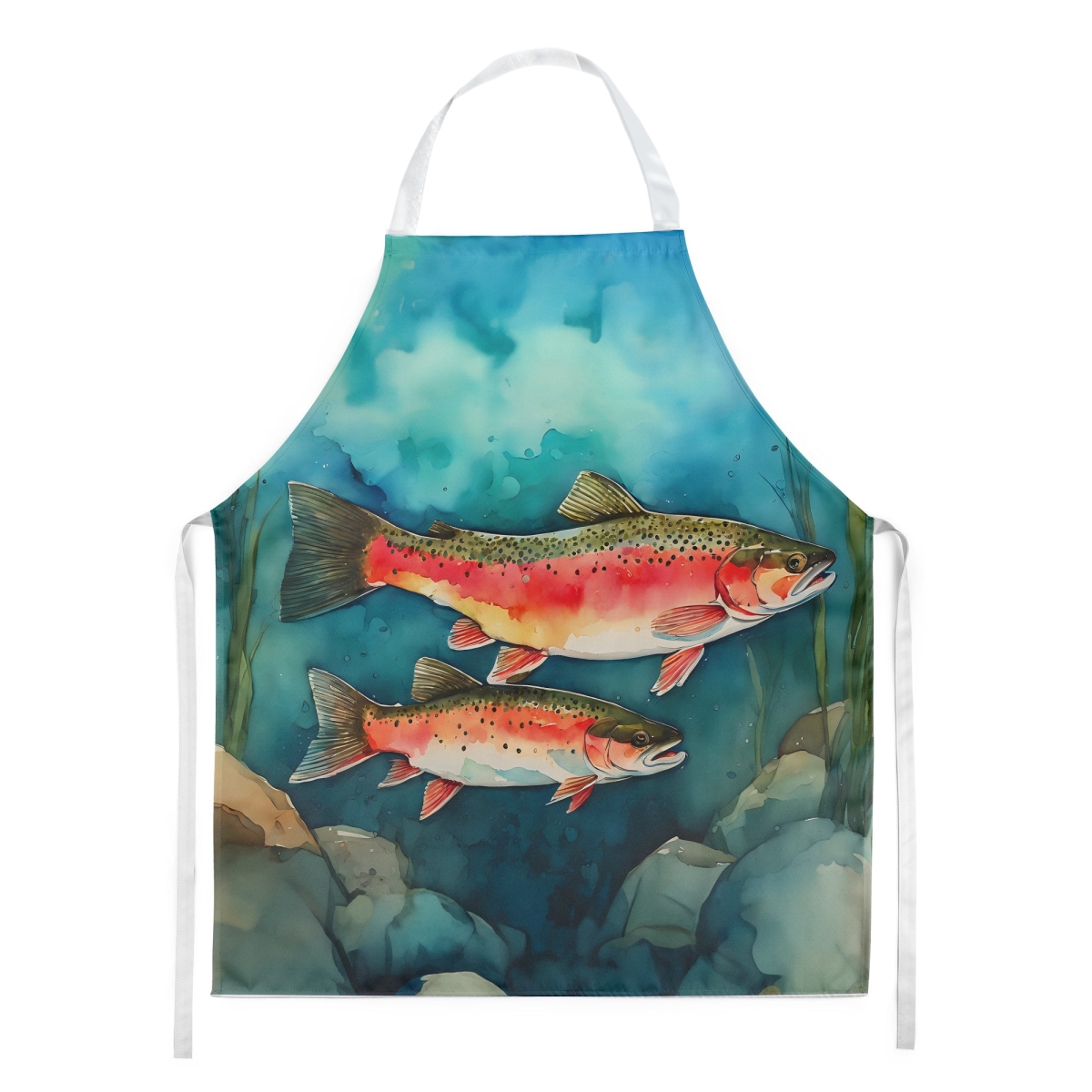 Picture of Carolines Treasures DAC2839APRON 30 x 27 in. Trout Apron