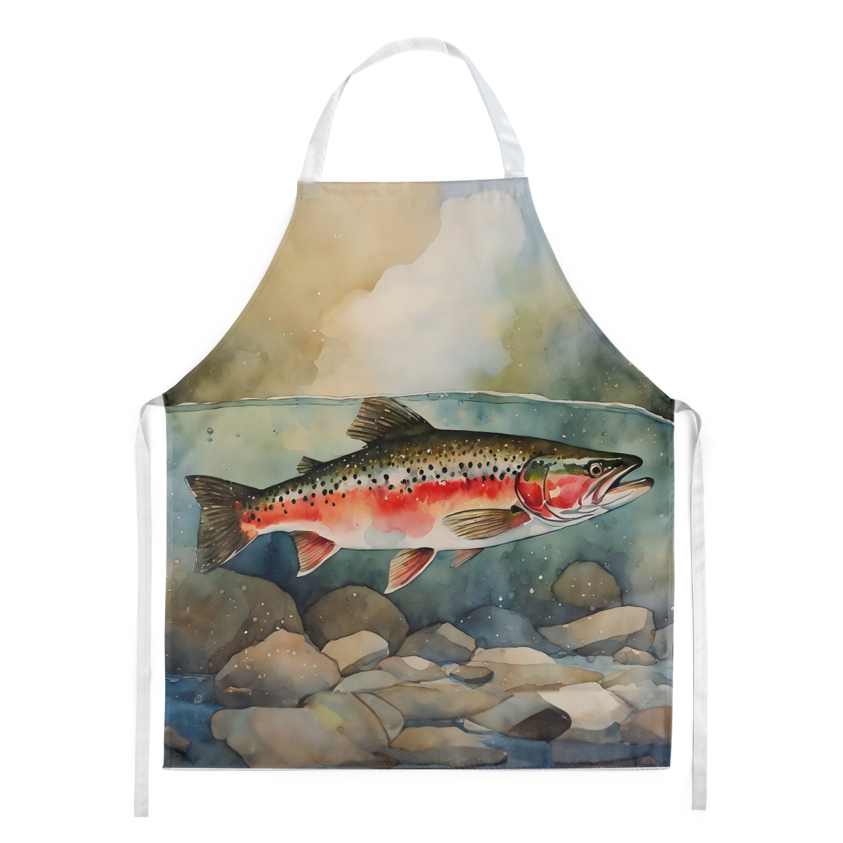 Picture of Carolines Treasures DAC2840APRON 30 x 27 in. Trout Apron