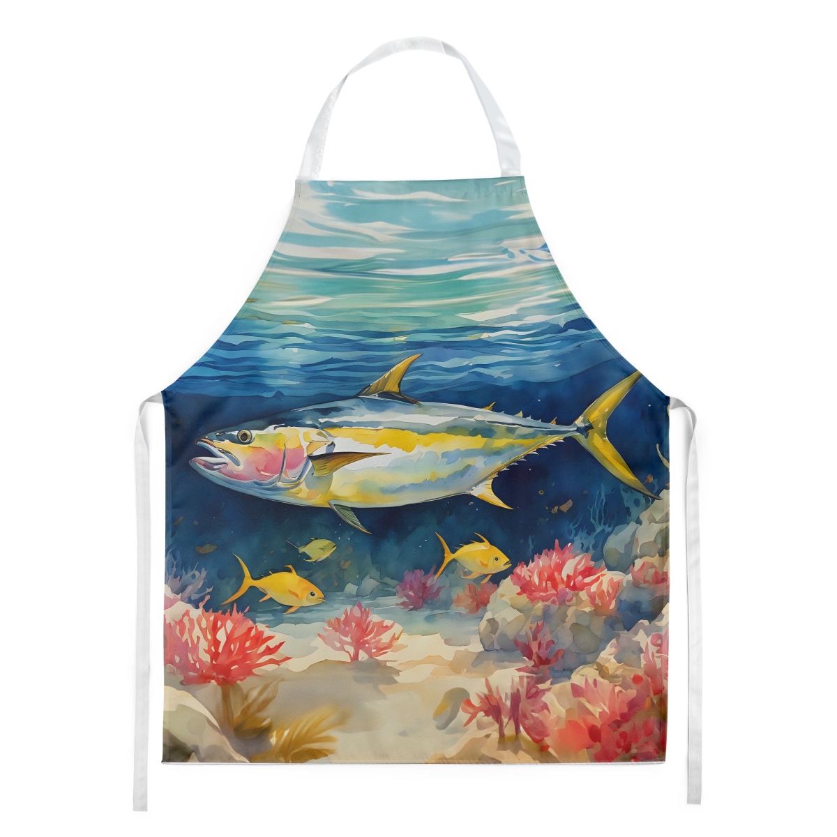 Picture of Carolines Treasures DAC2842APRON 30 x 27 in. Yellowfin Tuna Apron