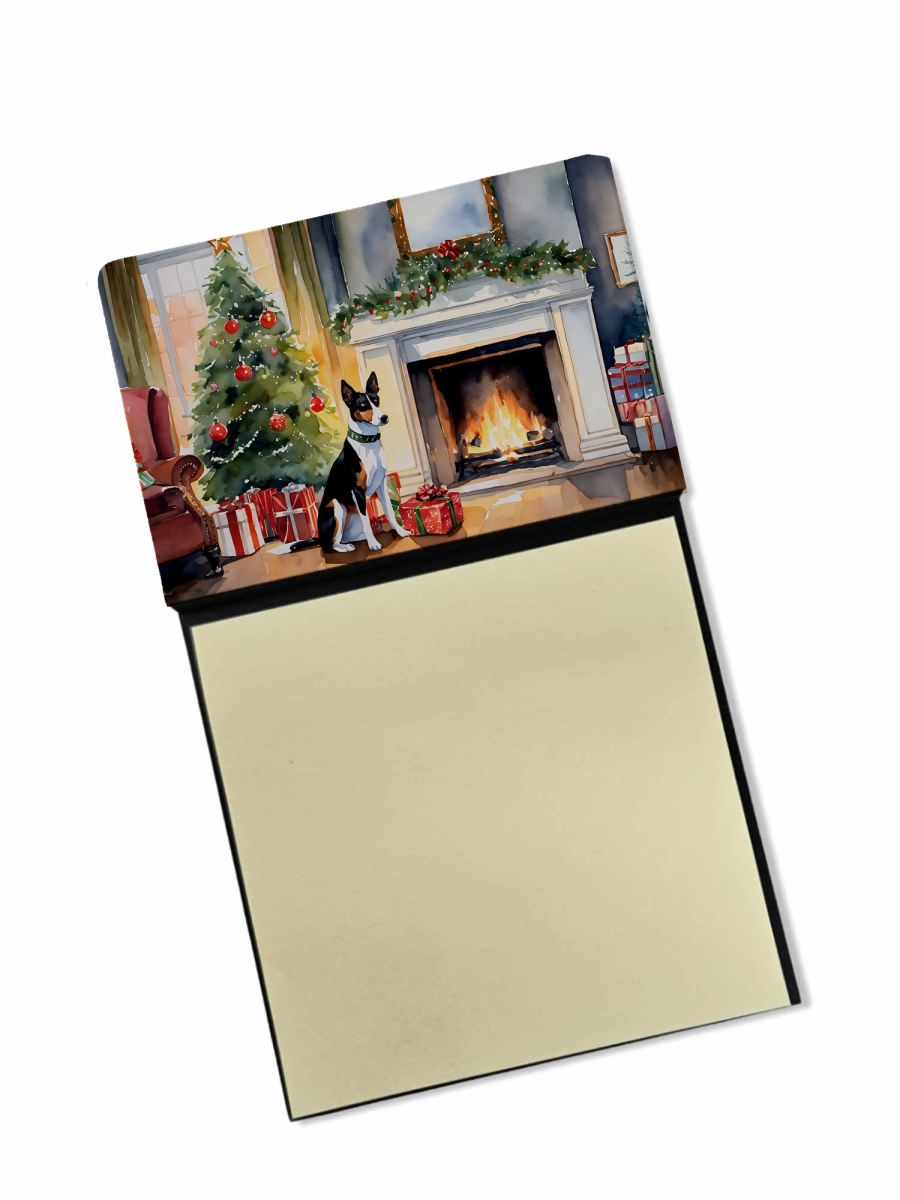 DAC2602SN 5.25 x 3.25 in. Basenji Cozy Christmas Sticky Note Holder