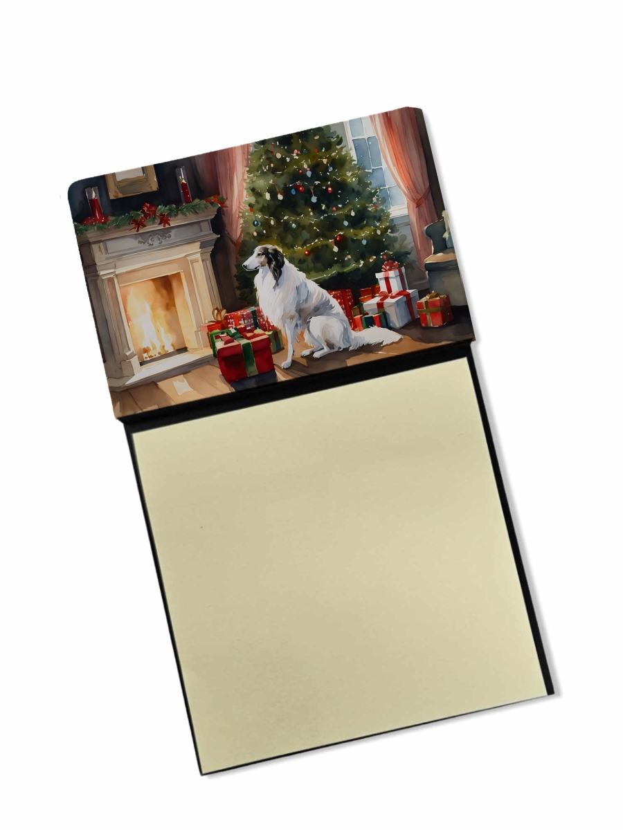 DAC2617SN 5.25 x 3.25 in. Borzoi Cozy Christmas Sticky Note Holder