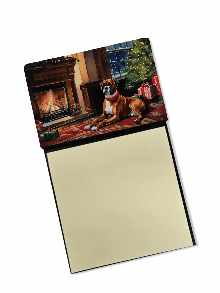 DAC2620SN 5.25 x 3.25 in. Boxer Cozy Christmas Sticky Note Holder