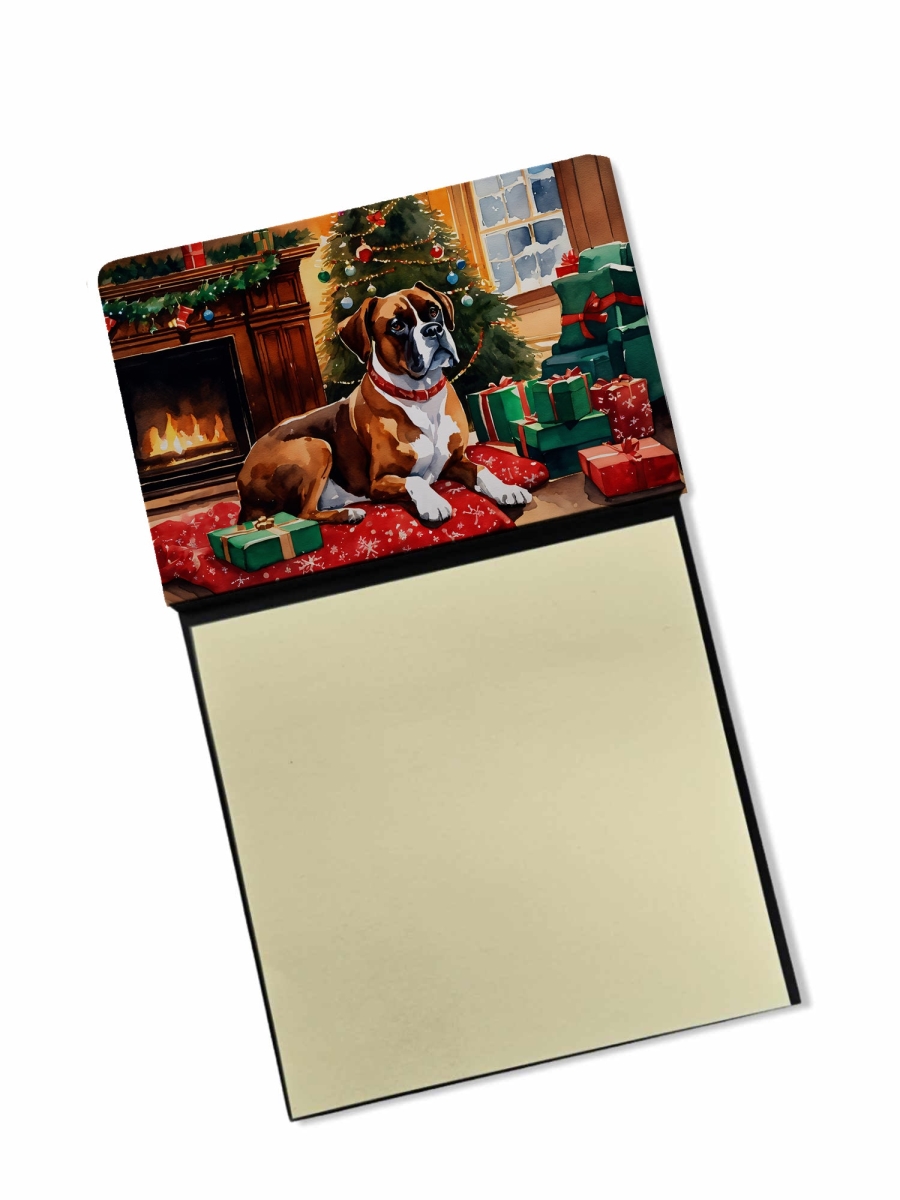 DAC2621SN 5.25 x 3.25 in. Boxer Cozy Christmas Sticky Note Holder