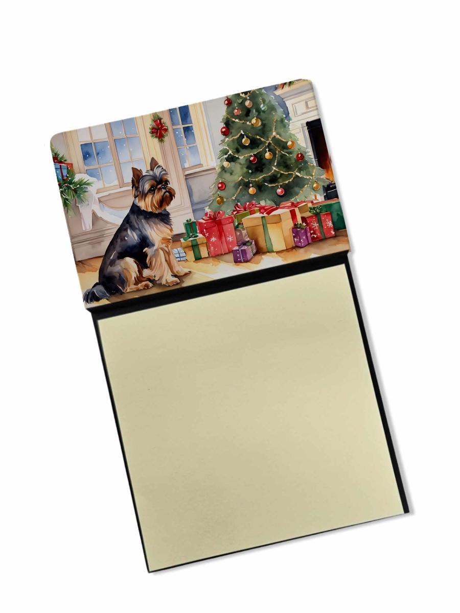 DAC2623SN 5.25 x 3.25 in. Brussels Griffon Cozy Christmas Sticky Note Holder