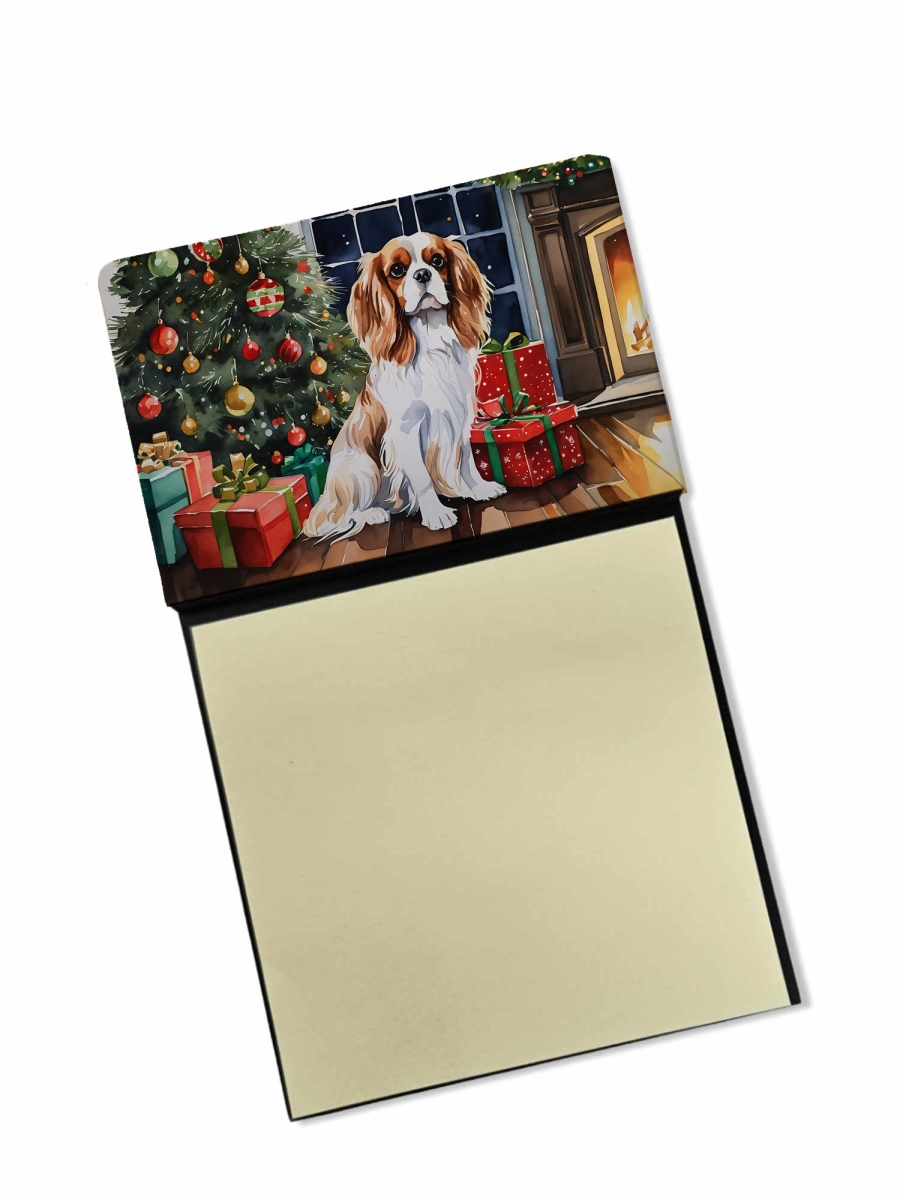 DAC2626SN 5.25 x 3.25 in. Cavalier Spaniel Cozy Christmas Sticky Note Holder