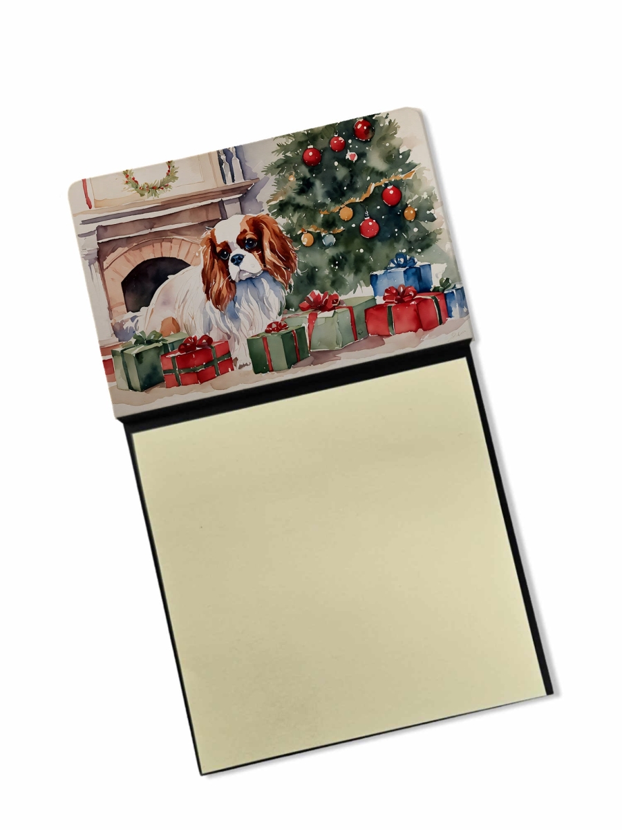 DAC2627SN 5.25 x 3.25 in. Cavalier Spaniel Cozy Christmas Sticky Note Holder