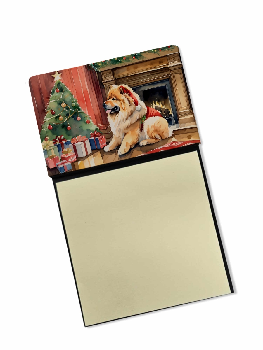 DAC2634SN 5.25 x 3.25 in. Chow Chow Cozy Christmas Sticky Note Holder