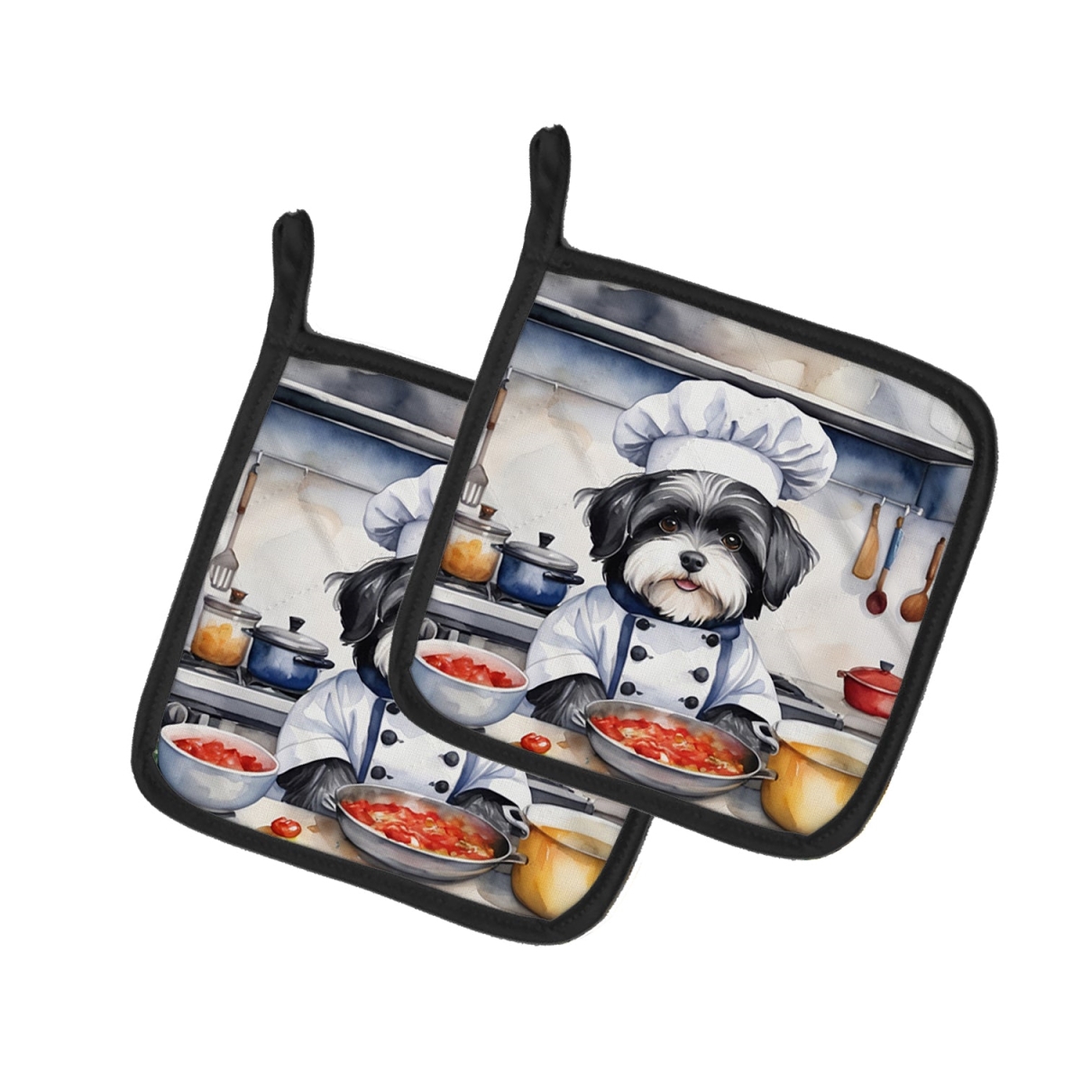 DAC6265PTHD 7.5 x 7.5 in. Havanese The Chef Pair of Pot Holder