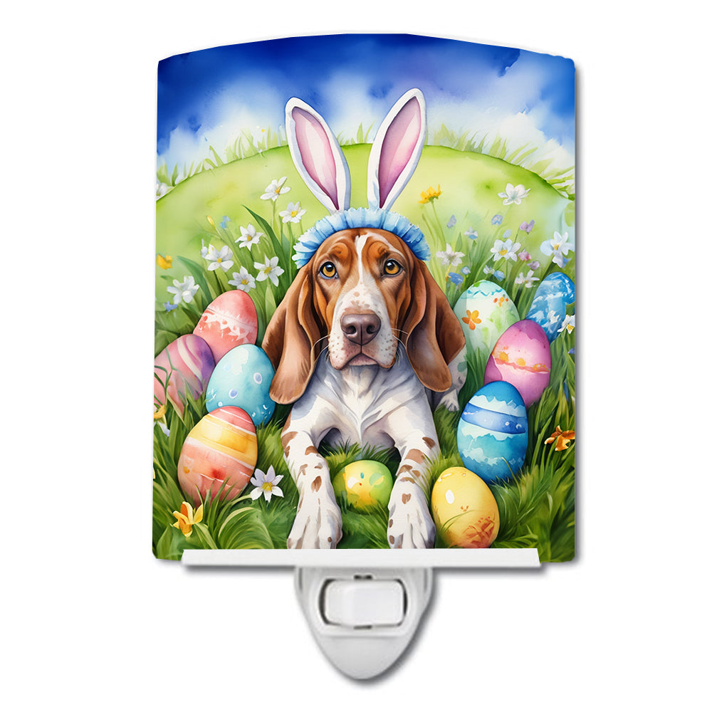DAC4924CNL 6 x 4 in. American English Coonhound Easter Egg Hunt Ceramic Night Light