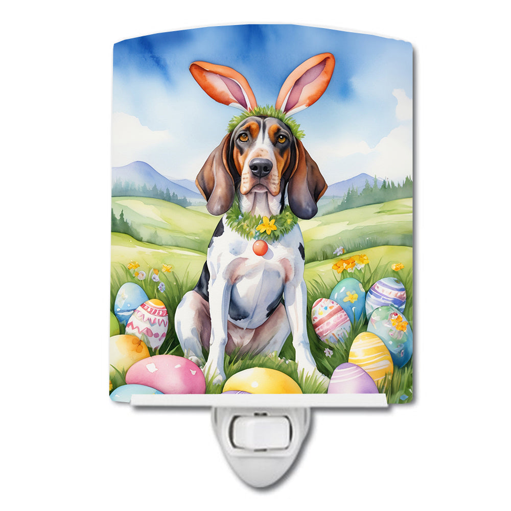 DAC4926CNL 6 x 4 in. American English Coonhound Easter Egg Hunt Ceramic Night Light