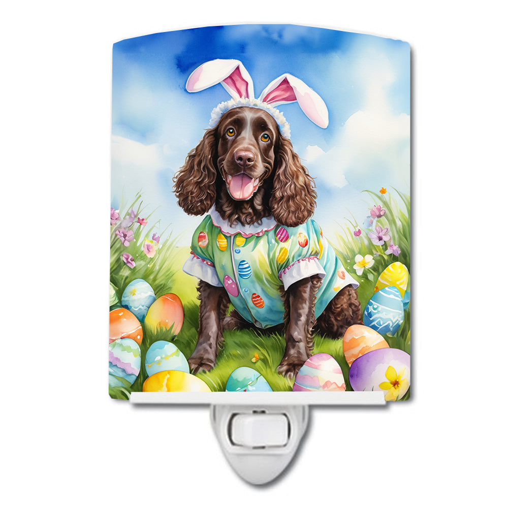 6 x 4 in. American Water Spaniel Easter Egg Hunt Ceramic Night Light