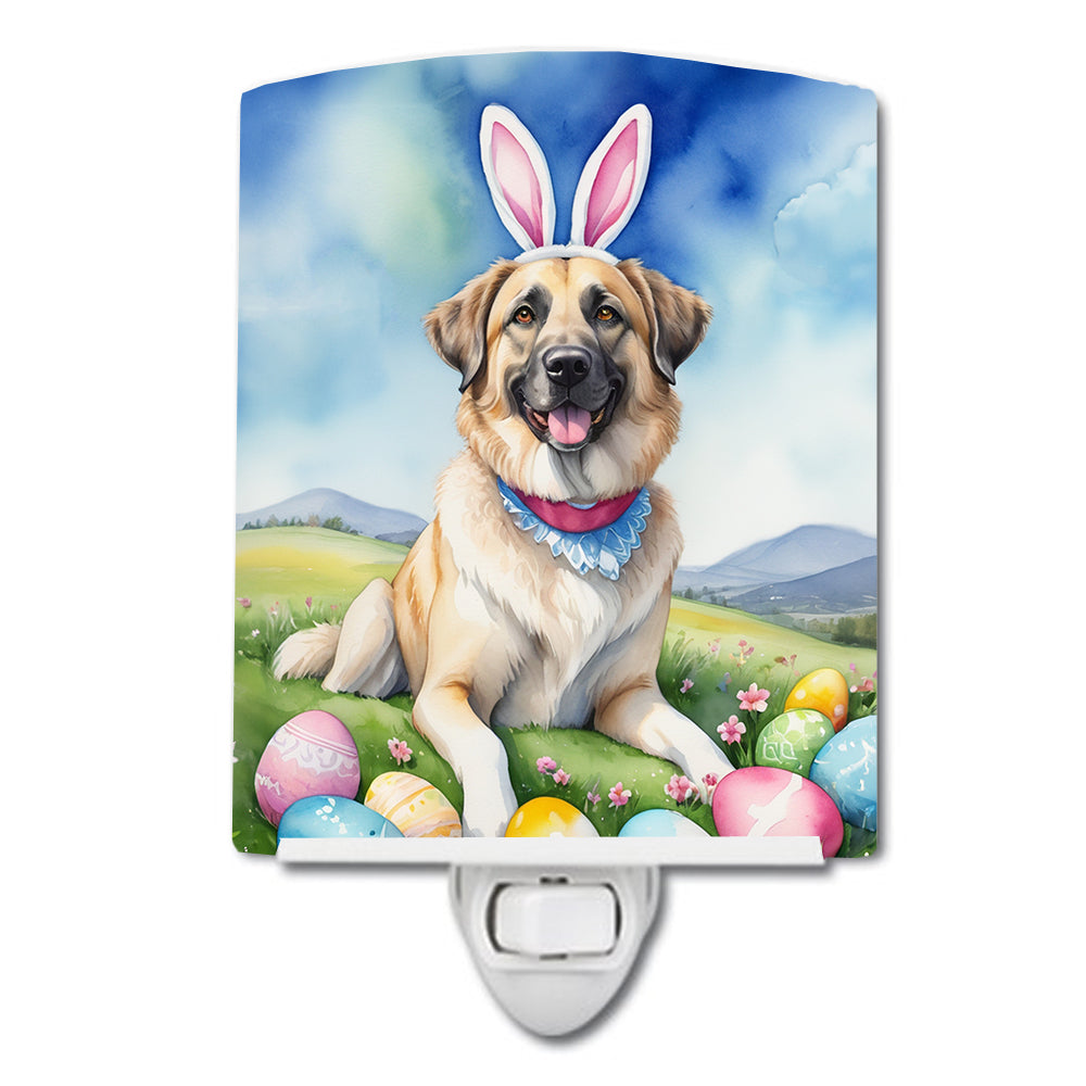 DAC4932CNL 6 x 4 in. Anatolian Shepherd Dog Easter Egg Hunt Ceramic Night Light
