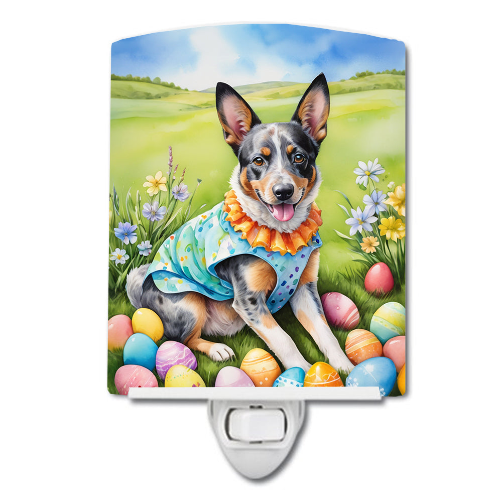 DAC4933CNL 6 x 4 in. Australian Cattle Dog Easter Egg Hunt Ceramic Night Light