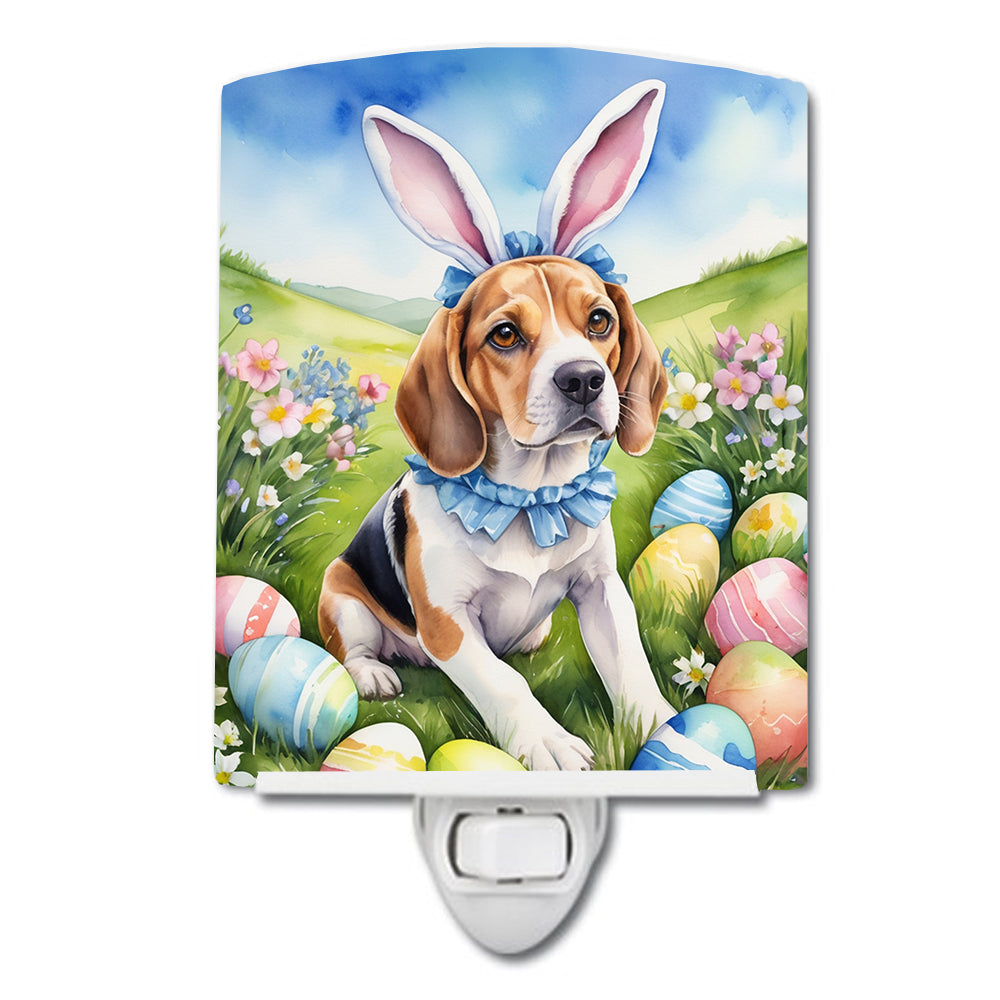DAC4940CNL 6 x 4 in. Beagle Easter Egg Hunt Ceramic Night Light
