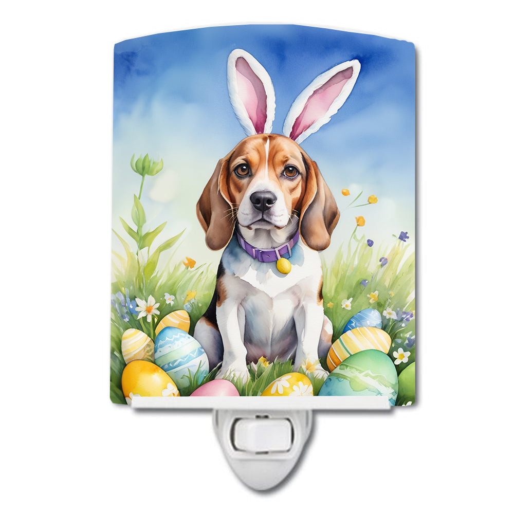 DAC4941CNL 6 x 4 in. Beagle Easter Egg Hunt Ceramic Night Light