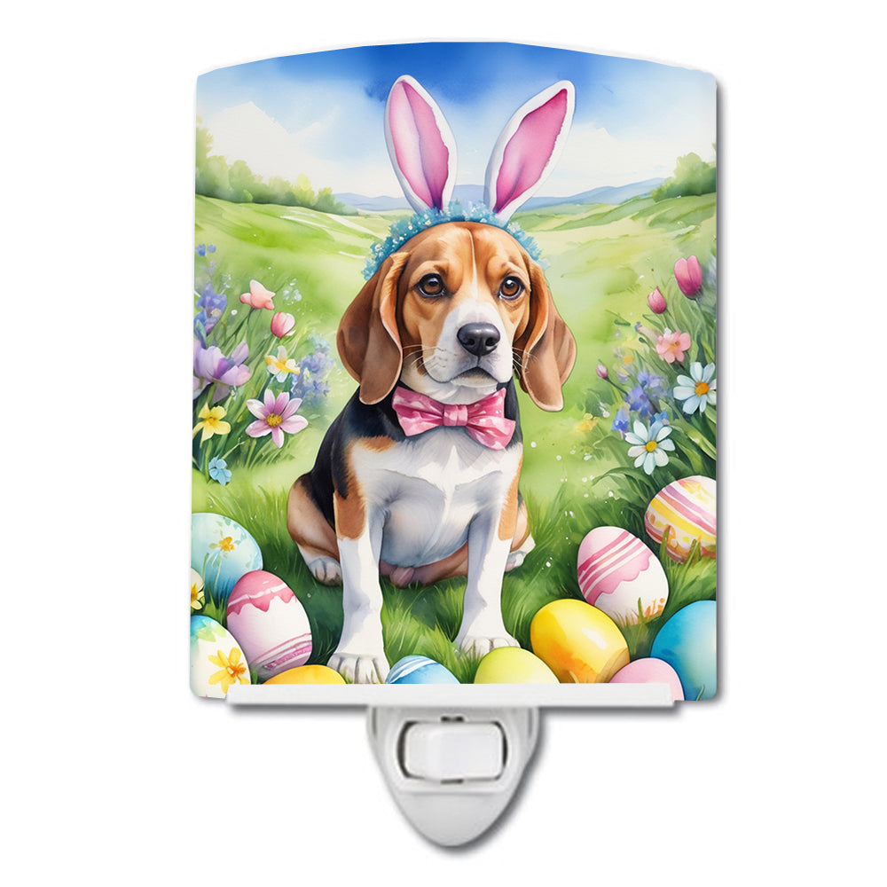 DAC4942CNL 6 x 4 in. Beagle Easter Egg Hunt Ceramic Night Light
