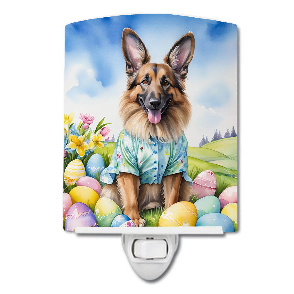 DAC4948CNL 6 x 4 in. Belgian Tervuren Easter Egg Hunt Ceramic Night Light