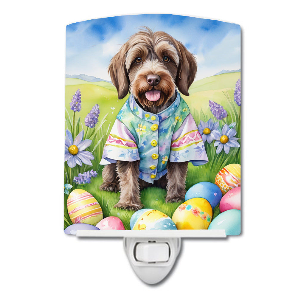 DAC5212CNL 6 x 4 in. Wirehaired Pointing Griffon Easter Egg Hunt Ceramic Night Light