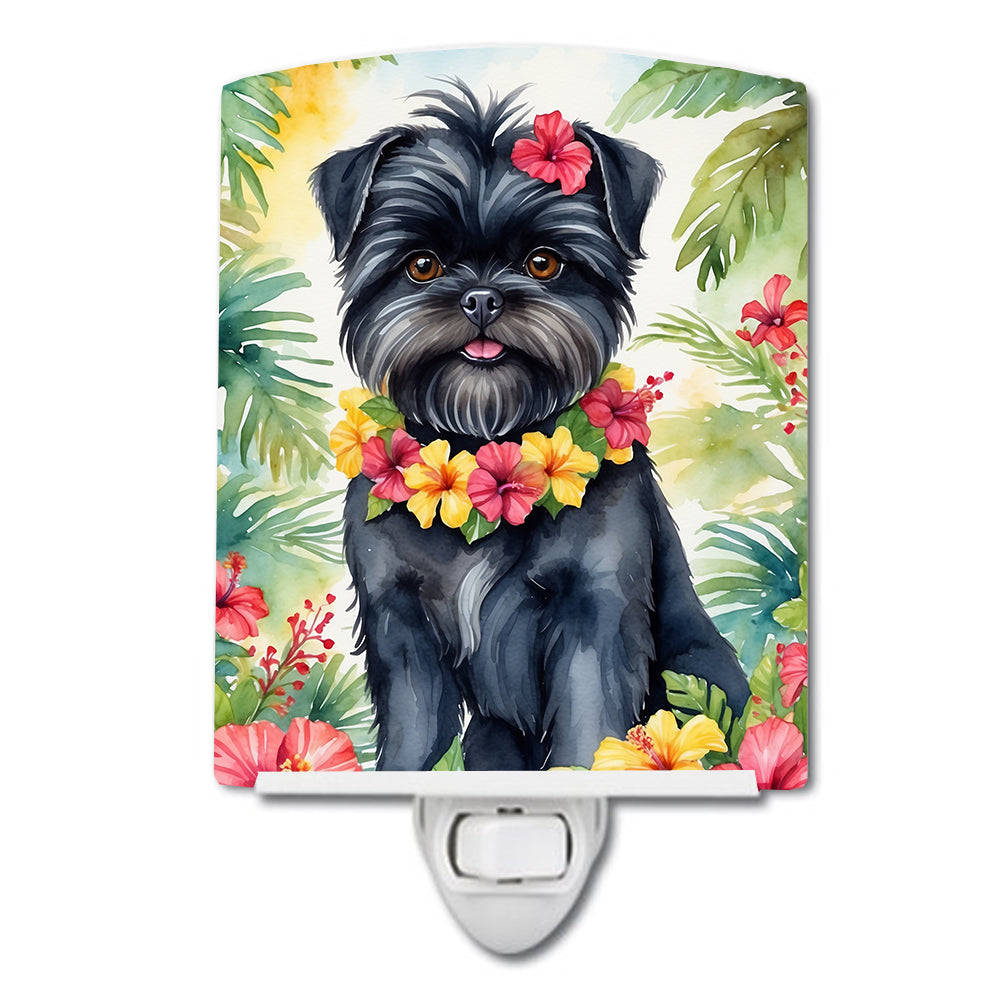 DAC6344CNL 6 x 4 in. Affenpinscher Luau Ceramic Night Light
