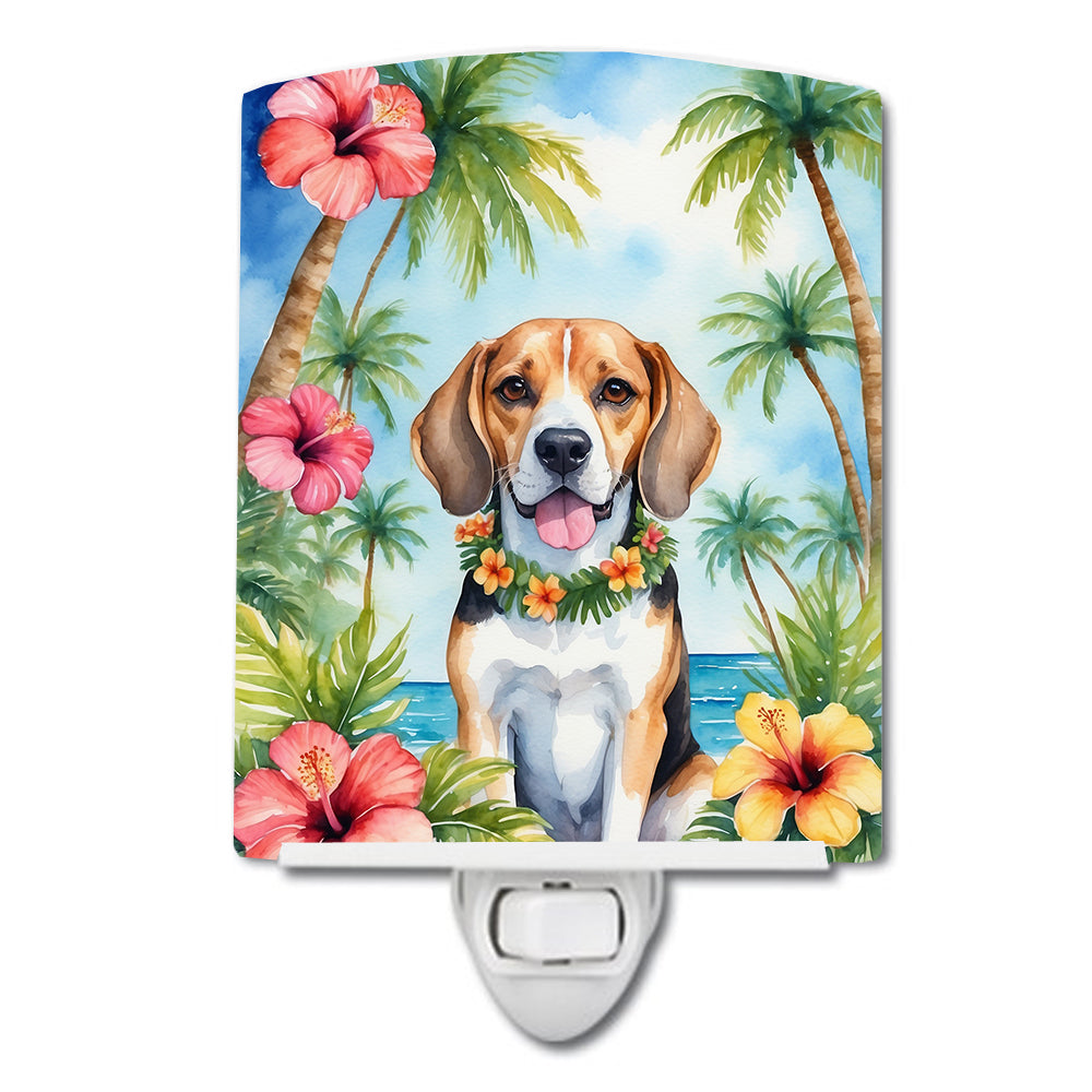DAC6362CNL 6 x 4 in. Beagle Luau Ceramic Night Light
