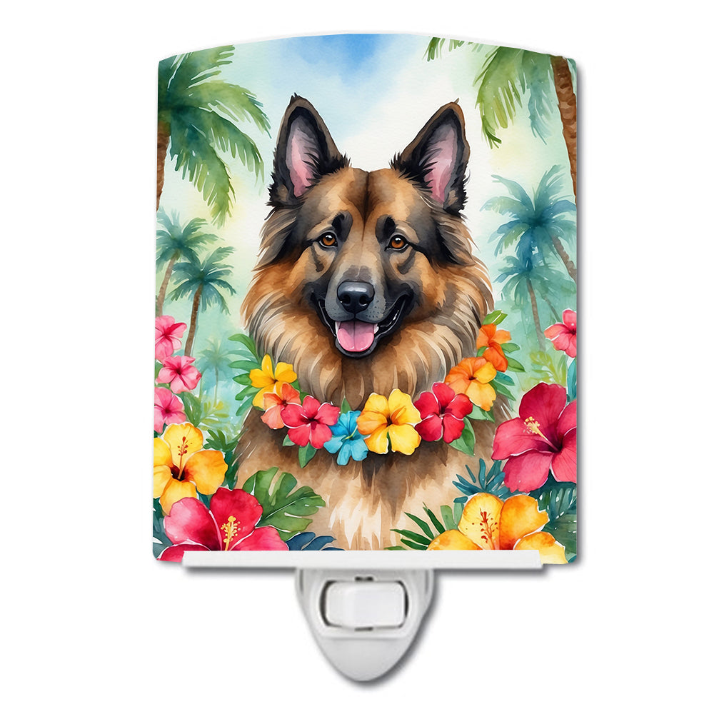 DAC6368CNL 6 x 4 in. Belgian Tervuren Luau Ceramic Night Light