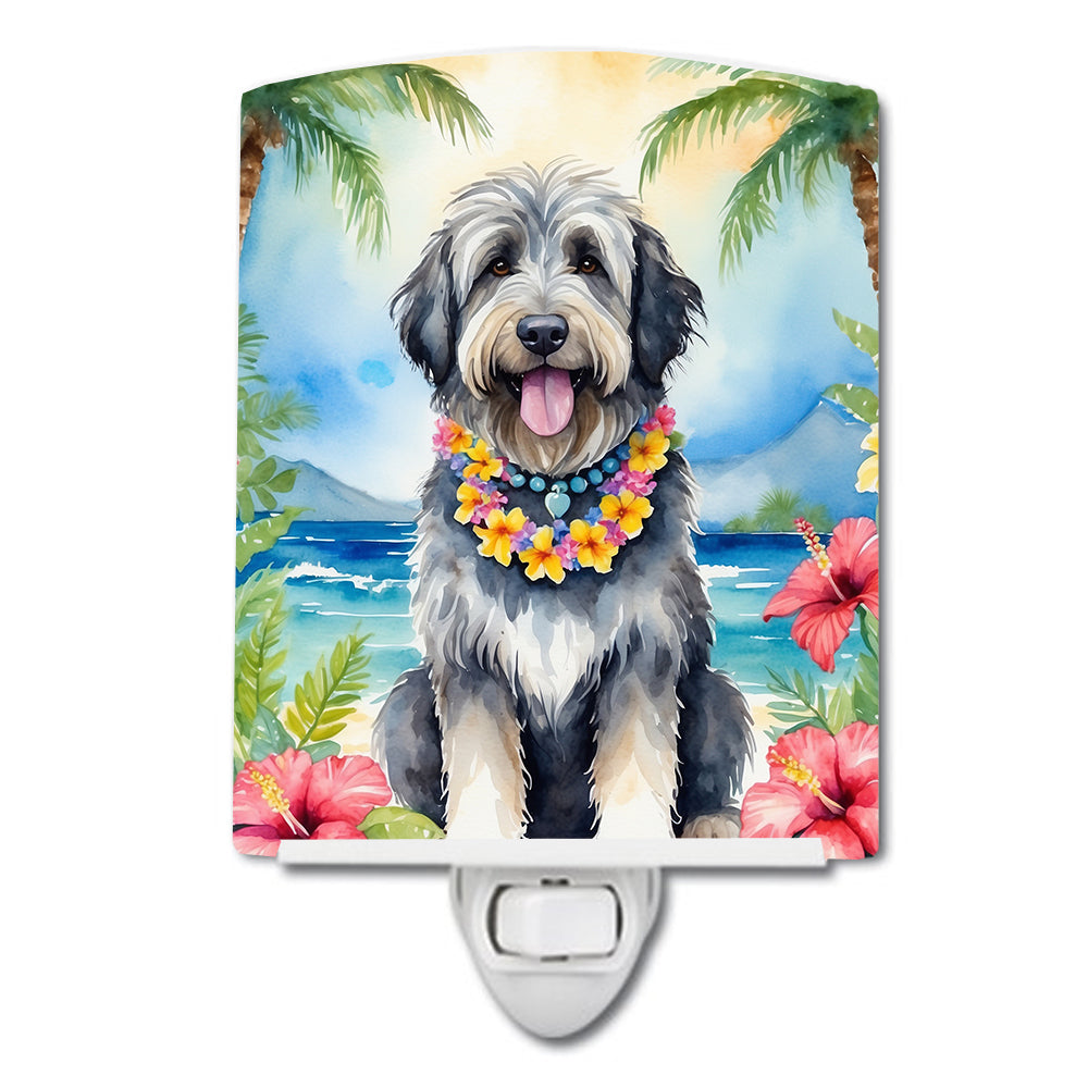 DAC6369CNL 6 x 4 in. Bergamasco Sheepdog Luau Ceramic Night Light