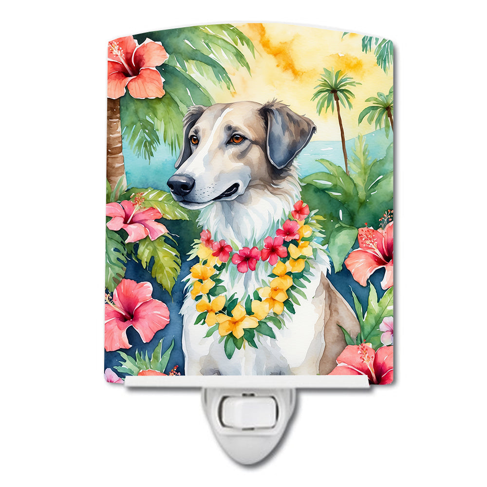 DAC6380CNL 6 x 4 in. Borzoi Luau Ceramic Night Light