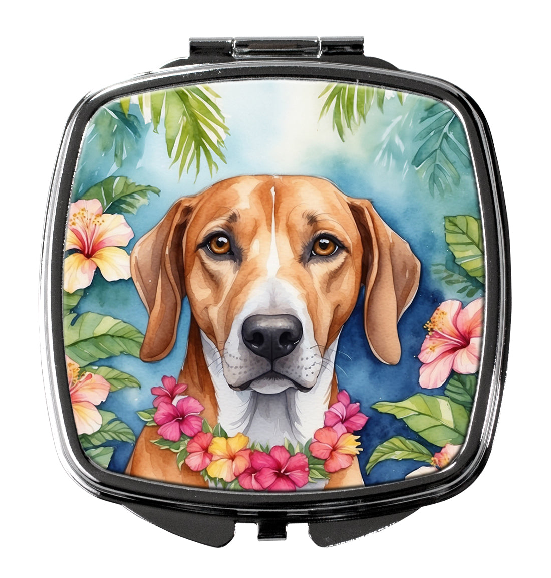 DAC6353SCM 3 x 2.75 in. American Foxhound Luau Compact Mirror