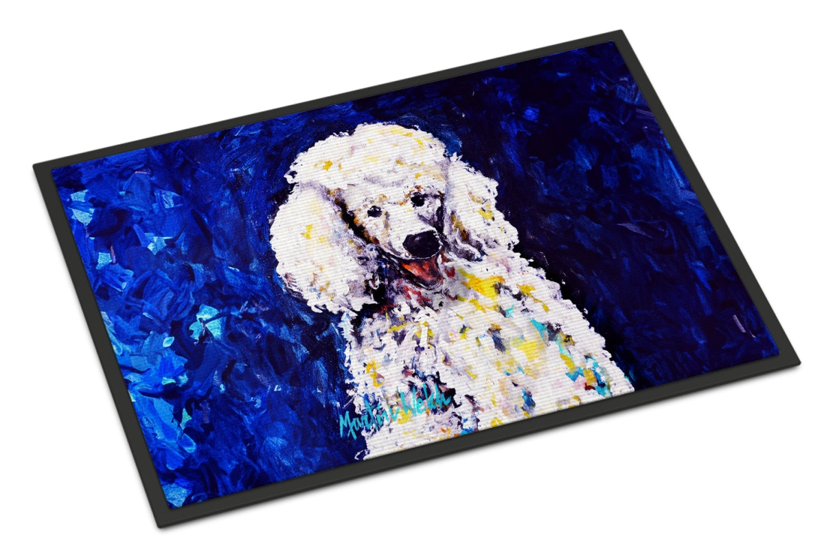 MW2090JMAT 24 x 36 in. Louie White Poodle Doormat