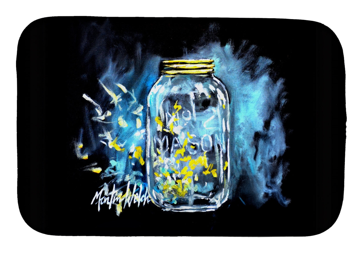 Picture of Carolines Treasures MW2087DDM 21 x 14 in. Lightning Bugs Dish Drying Mat
