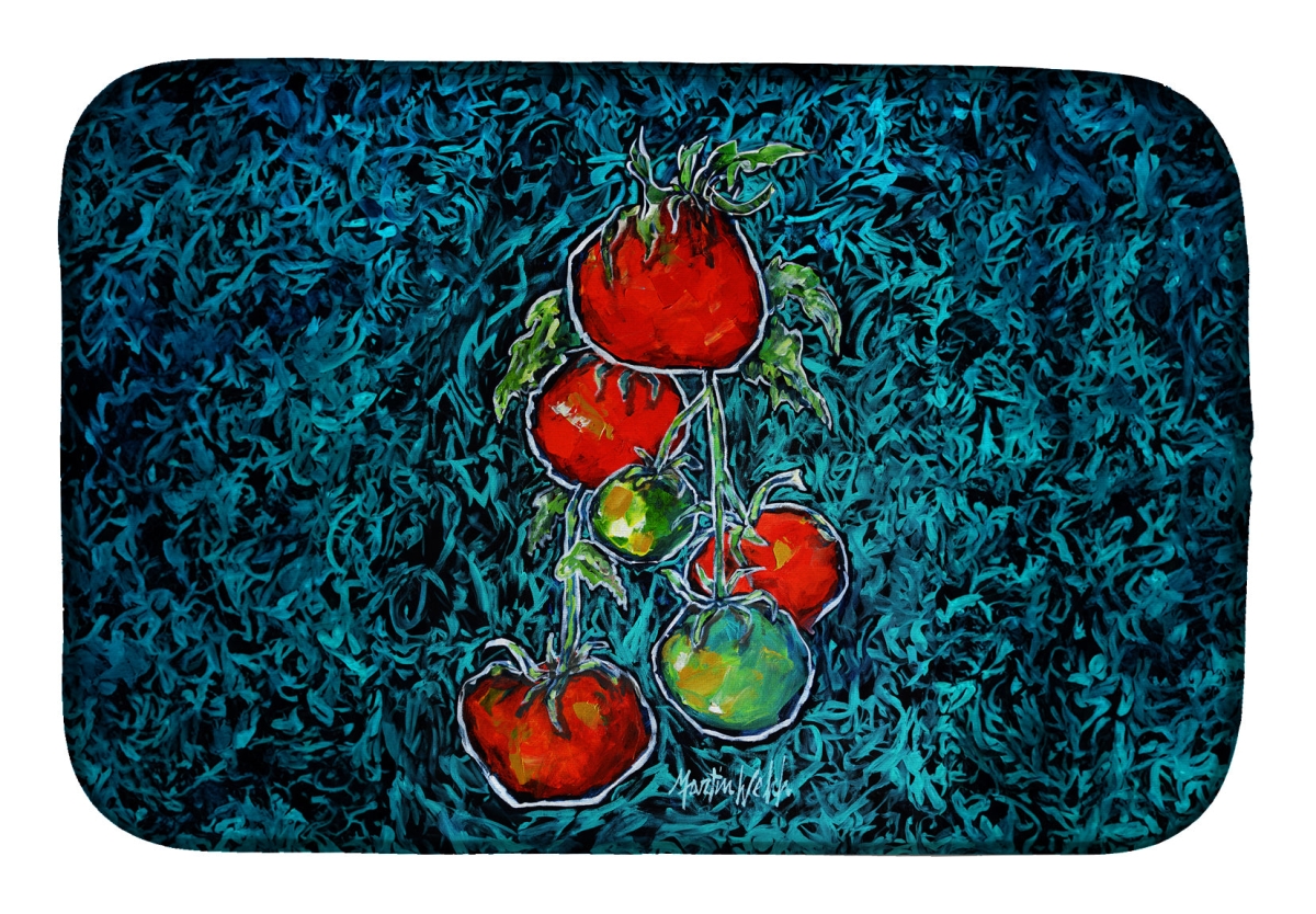 Picture of Carolines Treasures MW2093DDM 21 x 14 in. Maters Tomatoes Dish Drying Mat