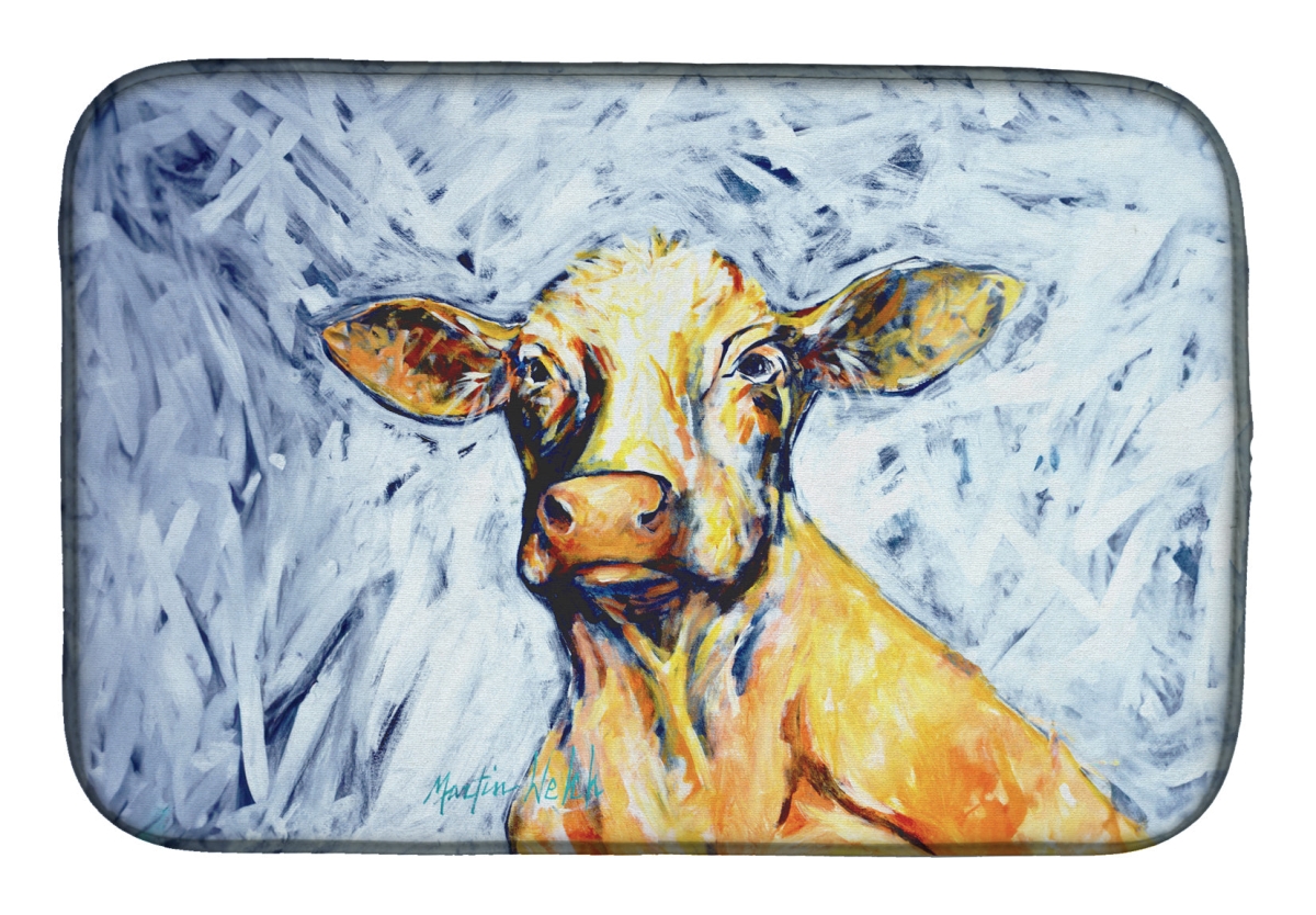 Picture of Carolines Treasures MW2096DDM 21 x 14 in. Moo Cow Dish Drying Mat