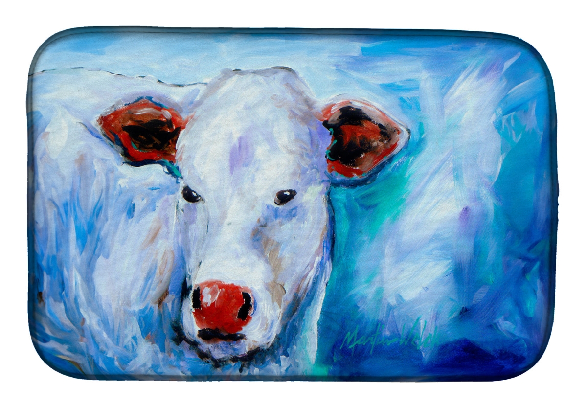 Picture of Carolines Treasures MW2098DDM 21 x 14 in. Move Over Cow Dish Drying Mat