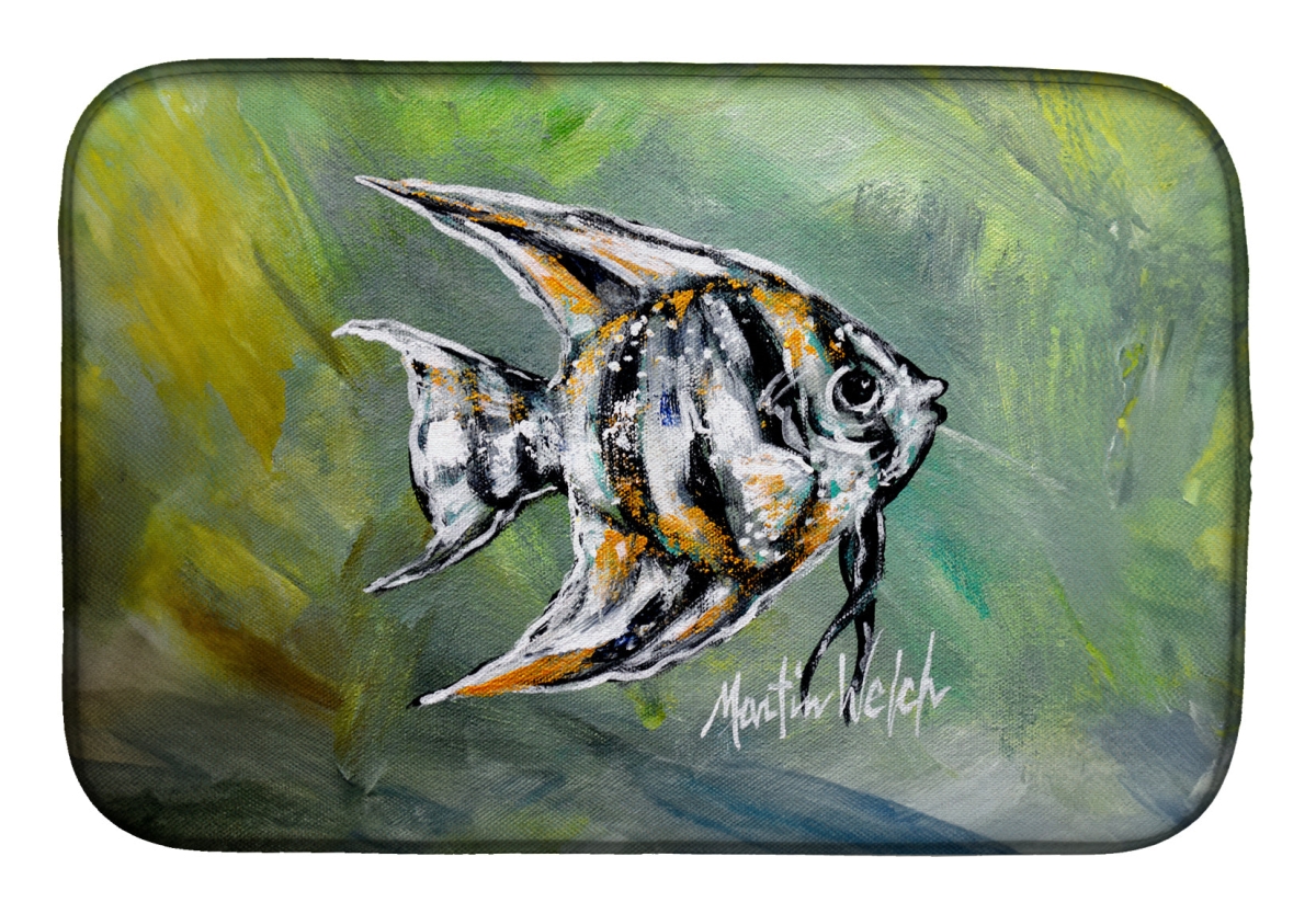 Picture of Carolines Treasures MW2100DDM 21 x 14 in. Nancys Fish Dish Drying Mat