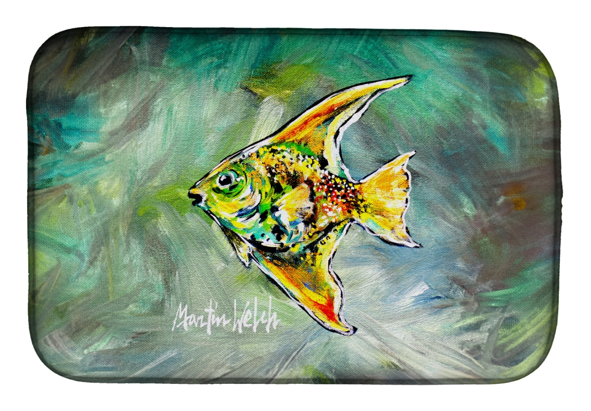 Picture of Carolines Treasures MW2101DDM 21 x 14 in. Nancys Other Fish Dish Drying Mat