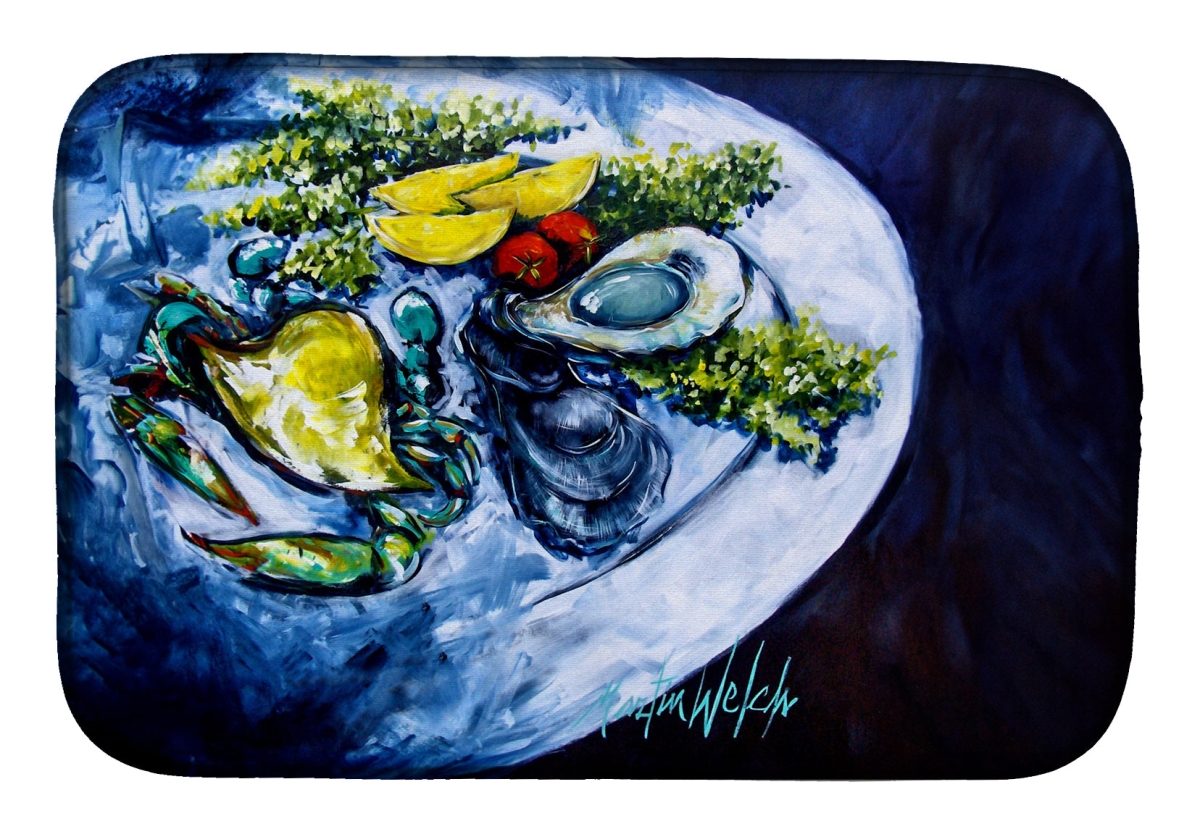 Picture of Carolines Treasures MW2108DDM 21 x 14 in. Oyster Plate Dish Drying Mat