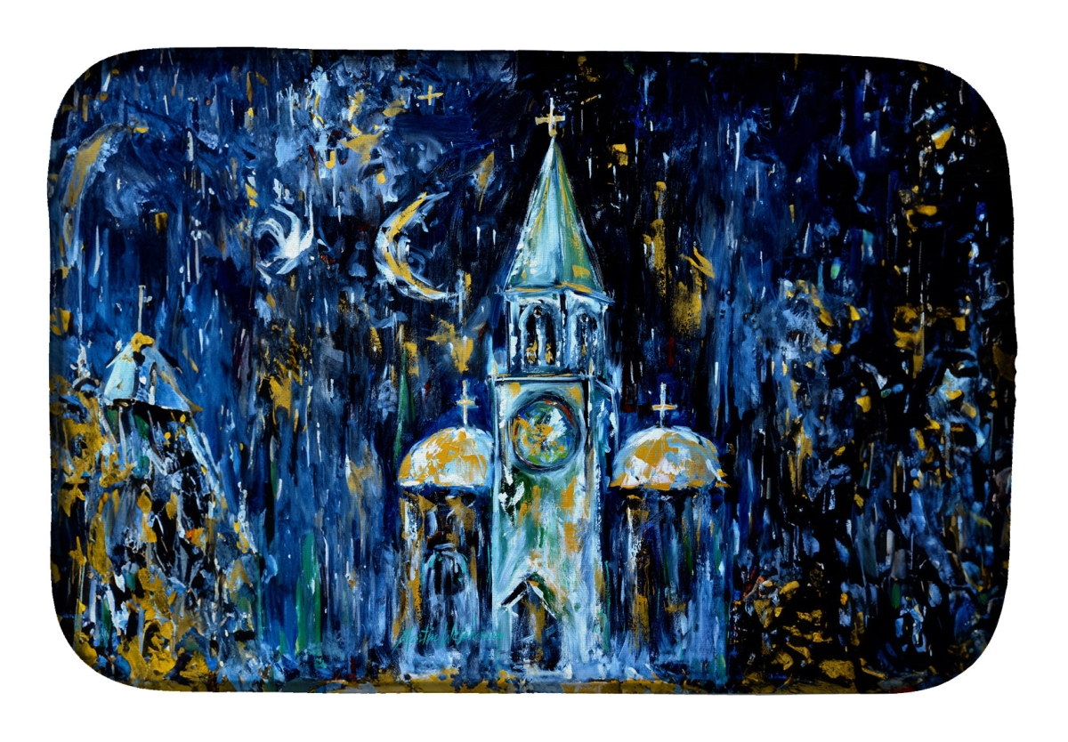Picture of Carolines Treasures MW2114DDM 21 x 14 in. Raining Stars Dish Drying Mat
