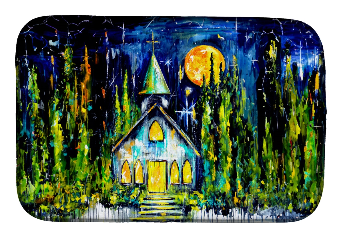 Picture of Carolines Treasures MW2118DDM 21 x 14 in. Rock of Ages Church Dish Drying Mat