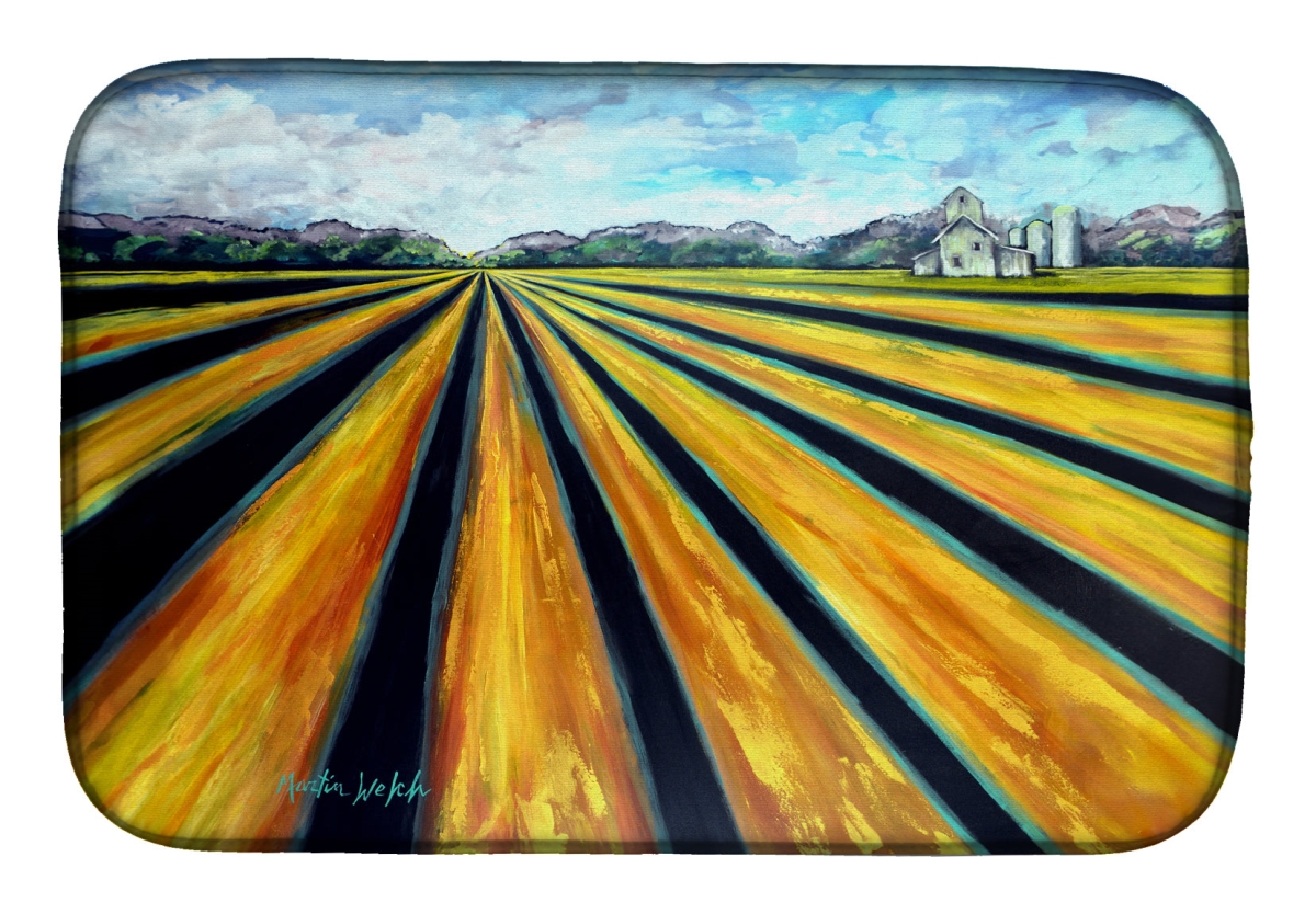 Picture of Carolines Treasures MW2127DDM 21 x 14 in. Silos Farm Land Dish Drying Mat