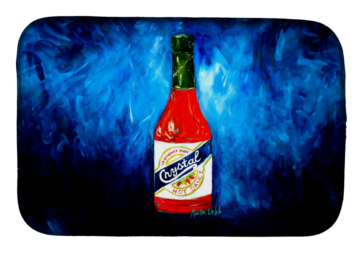 Picture of Carolines Treasures MW2130DDM 21 x 14 in. So Hot Im Blue Sauce Dish Drying Mat