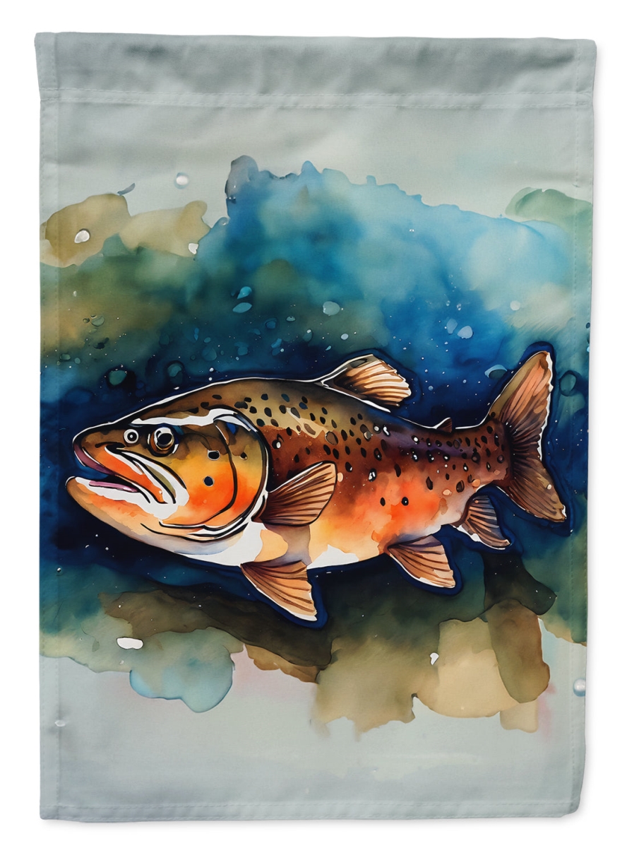 DAC2777CHF 40 x 28 in. Brown Trout House Flag